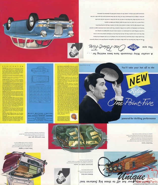 1957 Riley One Point Five Brochure Page 7